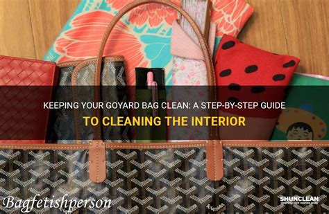 how to clean goyard canvas